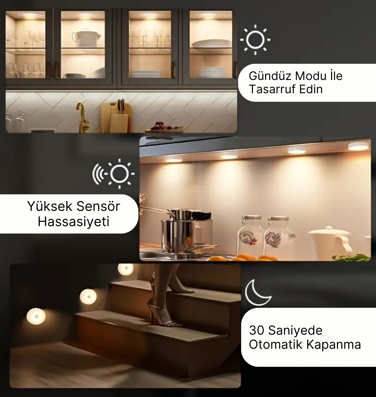 Akıllı Sensörlü Led Lamba